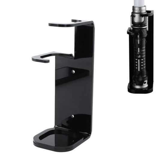 Support Mural Pour Sabre Laser En Acrylique 6mm - Présentation Horizontale - Accessoires Métal Inclus