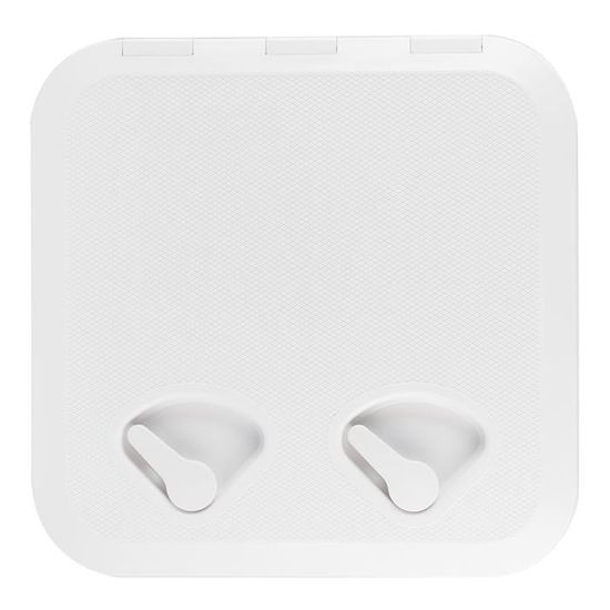 Plaque De Pont Marine 460x510mm Couvercle Trappe Carré ABS Blanc - Accessoire Bateau Yacht Camping-Car RE-460-510