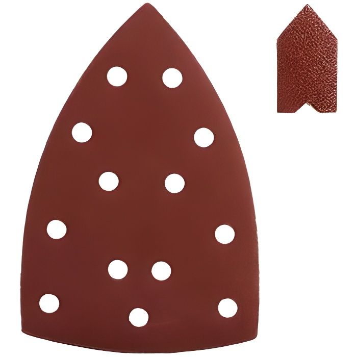 Ryobi Assortiment 20 abrasifs pour ponceuses EPS80RS / R12PSL13S / RPS100 / RPS80 / RPS70 (10 triangles + 10 doigts) - SPS20A