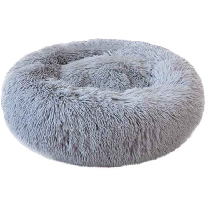 ABenxxou Chien lit, Chaud Tapis de Chien Rond Coussin Grande Taille Panier Lavable pour Chat Animaux de Deluxe Moelleux Lit pour Ani