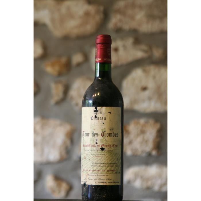 Vin rouge, château Tour des Combes 1995 Rouge