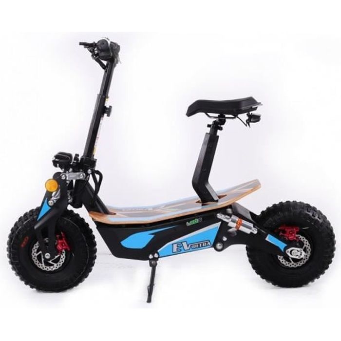Trottinette électrique Lingenious Erex 2000 Bleue Batterie Lithium Lion 48v 30ah