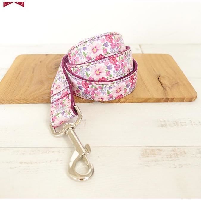 MUTTCO collier pour chien violet floral - Qualité supérieure, fait à la main, style unique, co - Modèle: dog leash M - HOCWQSB11566