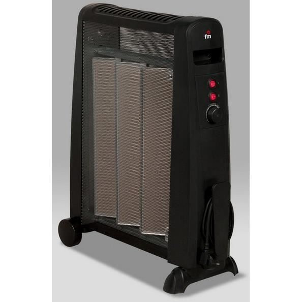 FM Calefacción RM-15, Radiateur, Sol, Noir, Rotatif, 1500 W, 500 W
