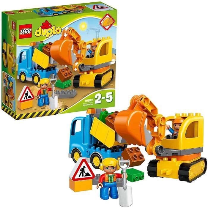 VEHICULE A CONSTRUIRE ENGIN TERRESTRE A CONSTRUIRELEGO DUPLO Ma ville - Le camion et la pelleteuse - 10812 - Jeu de constructi411