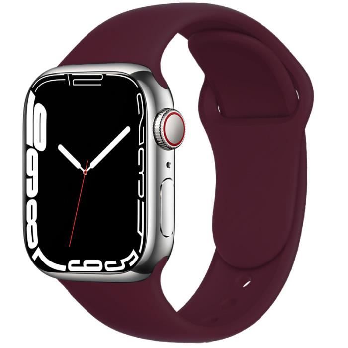 Silicone Strap Compatible Apple Watch Sports Soft Bracelet Wristband For IWatch Series 7 6 5 4 3 SE 42mm 44mm 45mm SM 0SOJR316B1