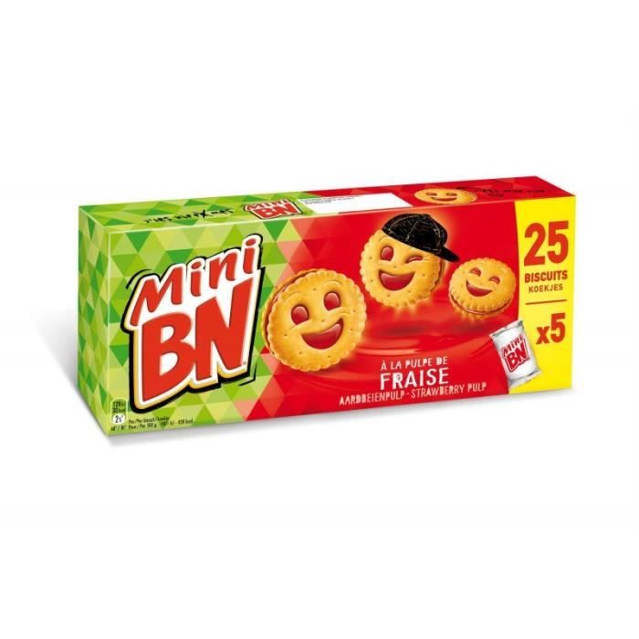 BN - Mini Fraise 5 Pochons 175G - Lot De 4