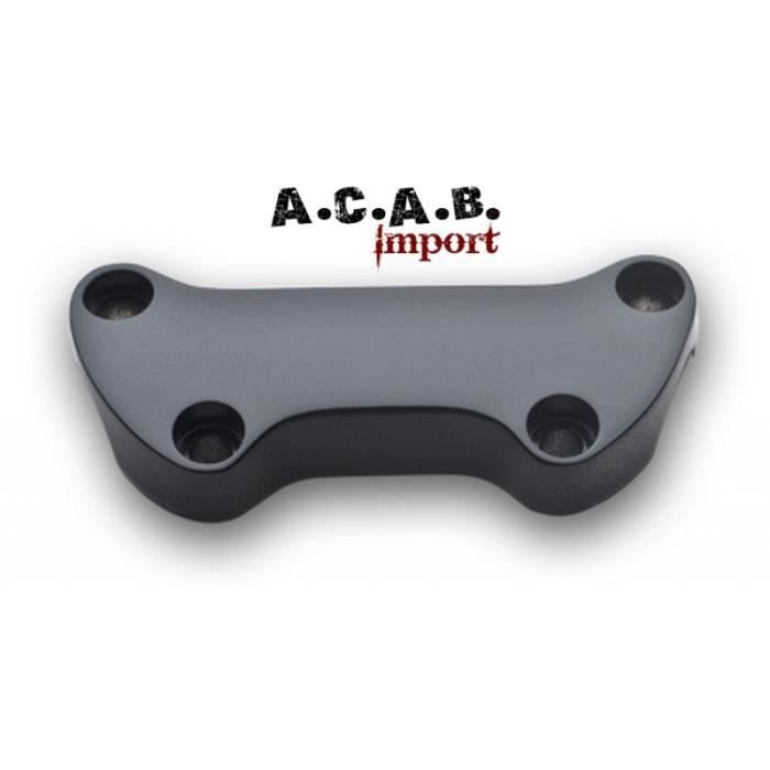 Pontet de Guidon noir en une pièce pour Harley Davidson