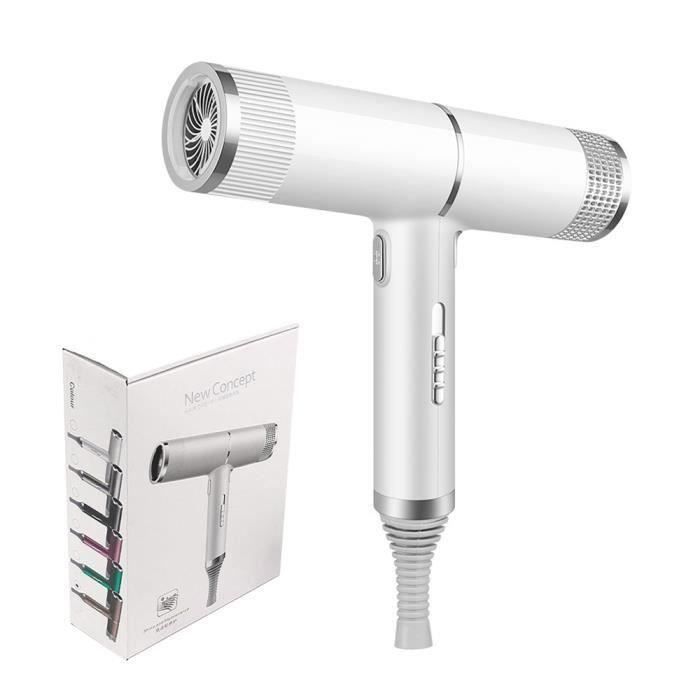 JOULLI Sèche-Cheveux ionique Séchoir à Cheveux Electrique Professionnel 1200W faible bruit 3 Températures Vent chaud et froid