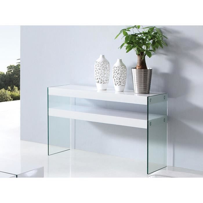 Console DOMYO laqué blanc