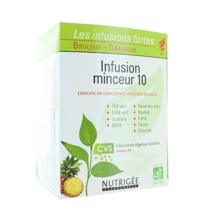 Nutrigée Infusion Minceur 10 Plantes 30 sachets
