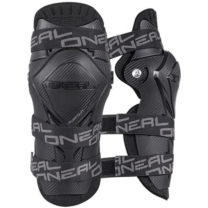 Paire de Genouillères MX ONeal 2018 Pumpgun - Carbon Look Noir