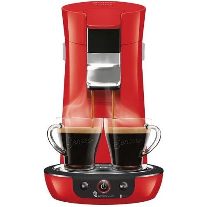 Philips Senseo Viva Café HD6563 Machine à café 1 bar 6 tasses rouge monza