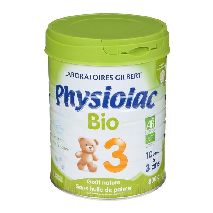 Physiolac Bio Lait Croissance 800g
