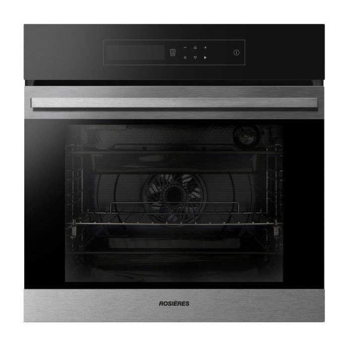 ROSIERES Four Encastrable Pyrolyse 70L Multifonction Ecran TAD 56,8 Inox