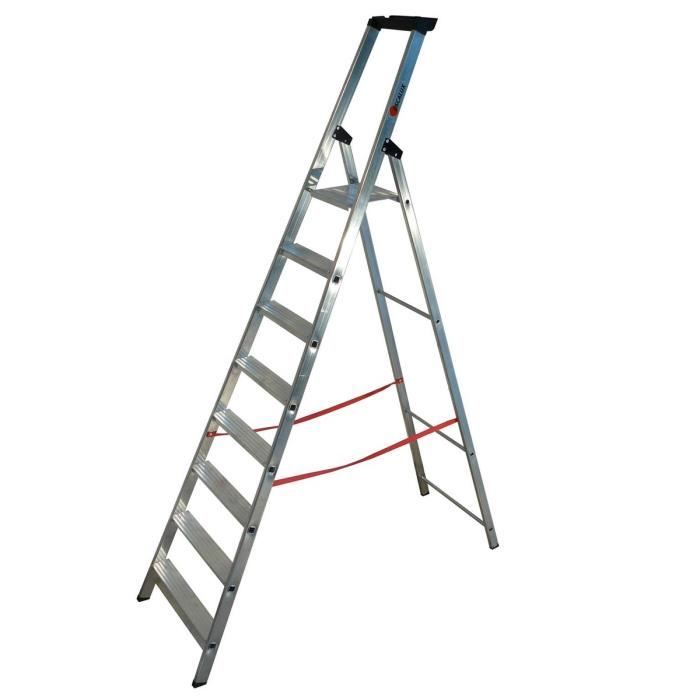 ESCALUX Escabeau professionnel 8 marches