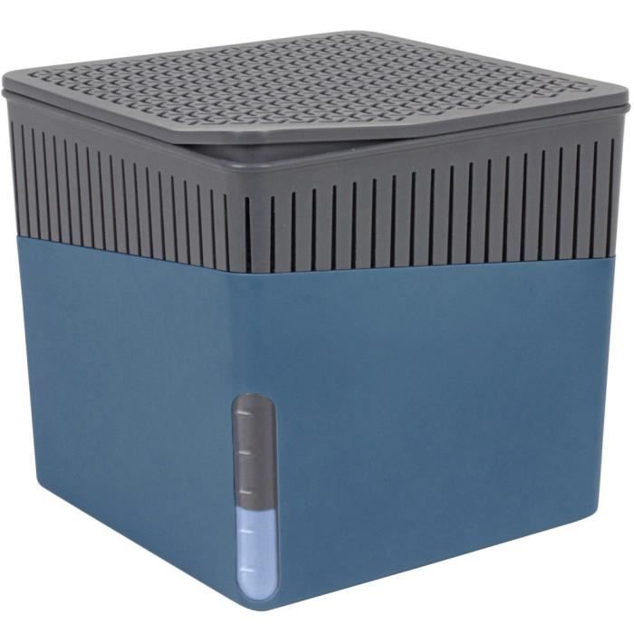 Absorption d'humidité, déshumidificateur d'adsorption + 1 kg cartouche - supporte jusqu'à 80 m3 d'air, 16,5 x 15,7 x 16,5 cm, WENKO