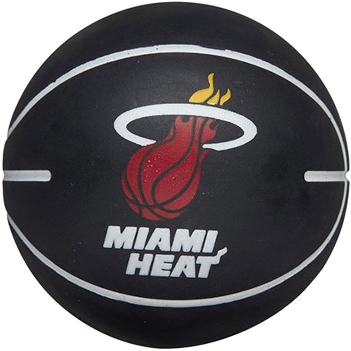 Ballon NBA Dribbler Miami Heat - noir - Taille 3