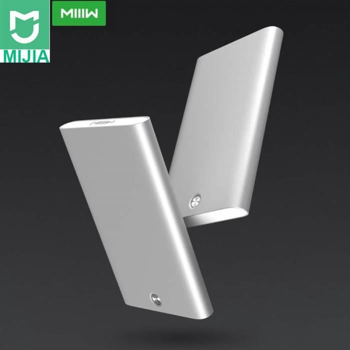 Xiaomi Porte-carte Pochette en Acier Inoxydable pour Carte de Crédit Identité Visite Argent