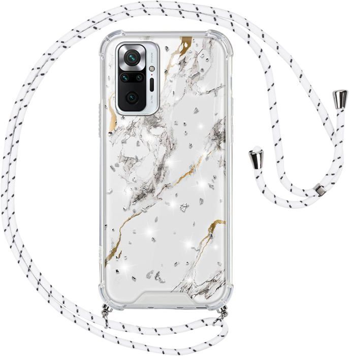 Coque Avec Cordon Pour Xiaomi Redmi Note 12 – Housse Transparente Anti-choc + Lanière Réglable Cou