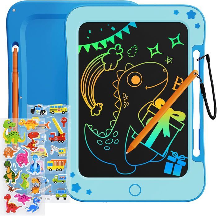 Tablette à Dessin électronique Bravokids 10 Pouces - Pour Enfants 3-8 Ans, Rose, Créativité Sans Gâchis