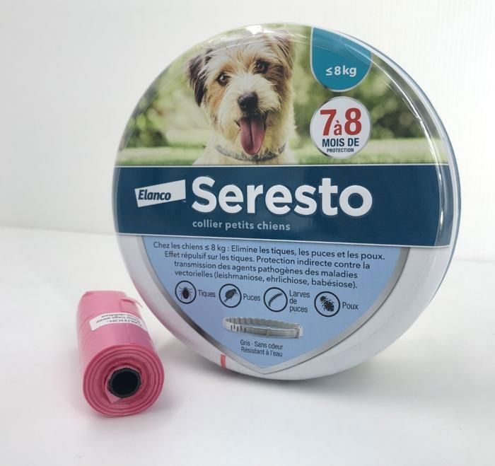 Collier Petits Chiens – SERESTO - Collier anti puces et anti tiques pour petits chiens de moins de 8 kg