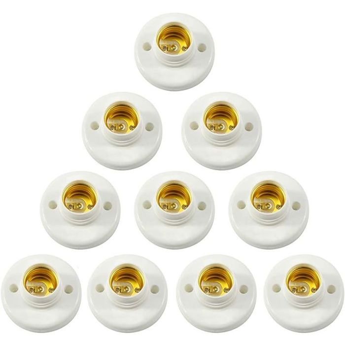 Vis E27 Noir, Support D'ampoule E27, 4 Pièces Douille E27, Ampoule à Douille E27, Douille D'ampoule Solide, Adaptateur Noir Socket, - Bricolage Vis E27 Noir, Support D'ampoule E27, 4 Pièces Douille E27, Ampoule à Douille E27, Douille D'ampoule Solide, Adaptateur Noir Socket, - Bricolage