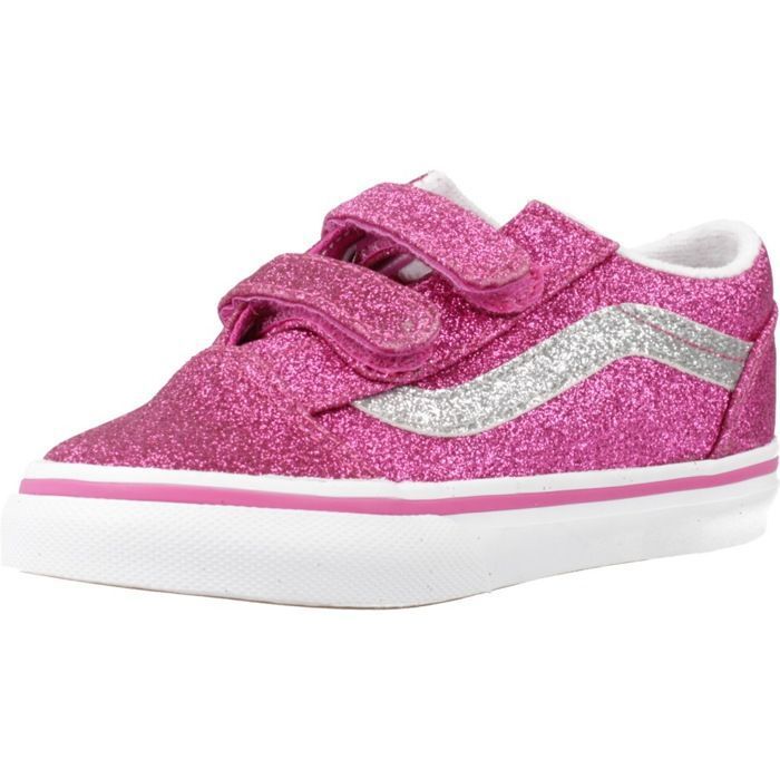 Vans Chaussure Vans Modèle Old Skool V Gltr - Coleur Rose