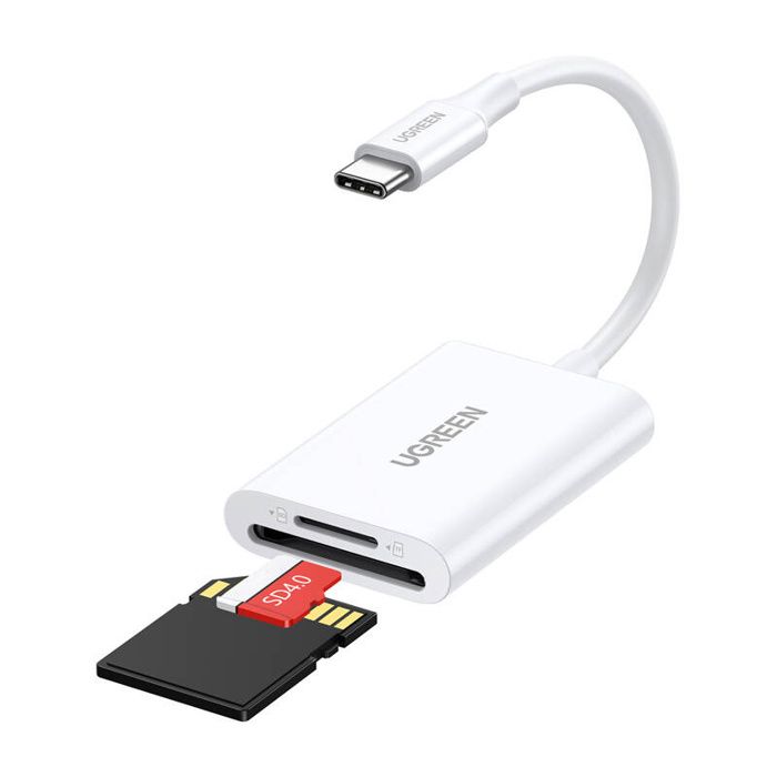 Lecteur de cartes USB C 2 en 1 UGREEN CM265 microSDSD Transfert 5 Gbit/