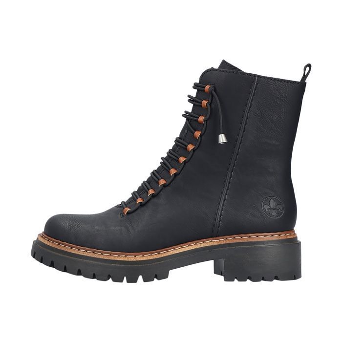 Bottines à Lacets Rieker Belinga Noir Noir Cdiscount Chaussures