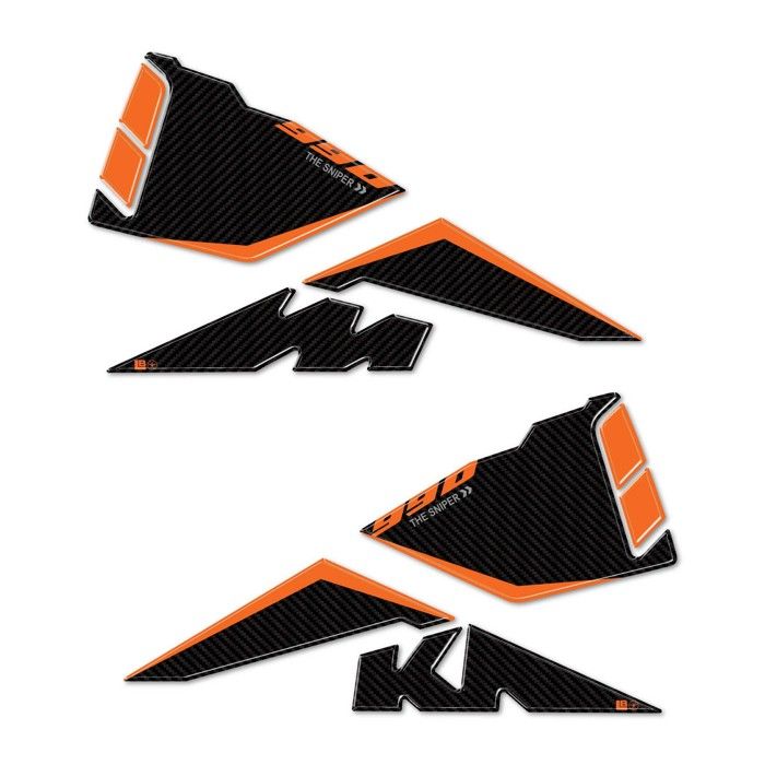 labelbike - 2 Autocollants Stickers 3D résine Gel Protections et Décorations Latérales de Réservoir Moto compatibles avec BMW S1000XR 2020-2024