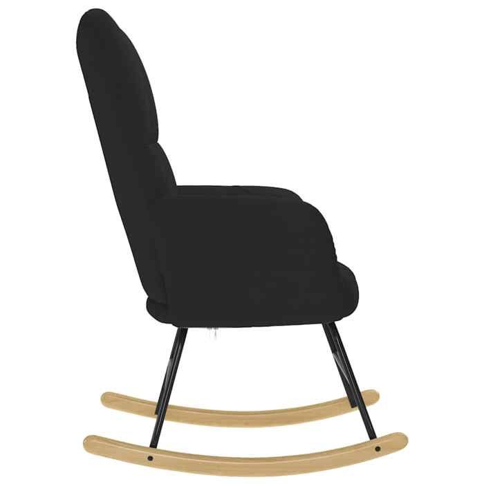 TOP 2026 Fauteuil berçante - 1 PLACE - MODERNE - Noir Tissu - 61x78x95 cm FF400