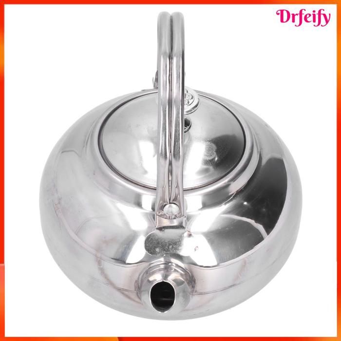 Théière Arabe En Acier Inoxydable 48oz - Induction Avec Filtre Intégré Design Marocain