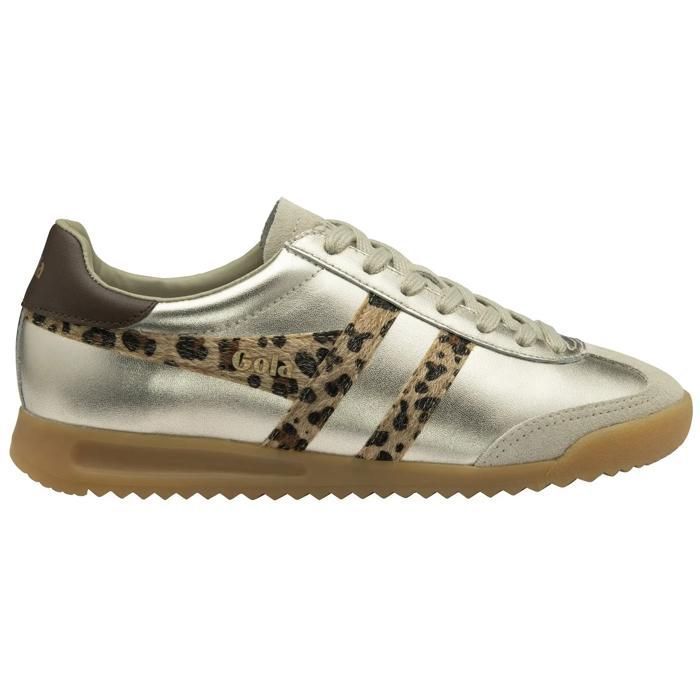 Baskets suède femme Gola Torpedo Glimmer Safari - gold/leopard/dark brown