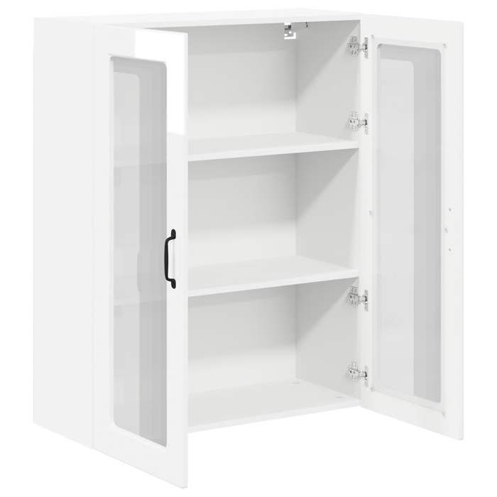 Meuble mural de cuisine Blanc brillant 80 x 31 x 100 cm_2 ans garantie_12837
