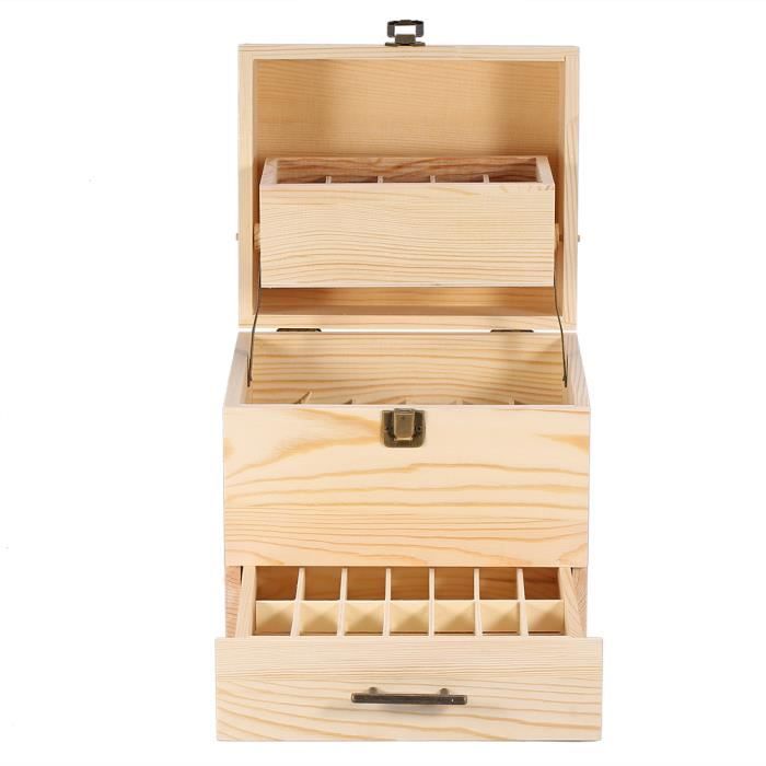 Boite A Huile En Bois 3 Etages Boite De Rangement Pour Huile