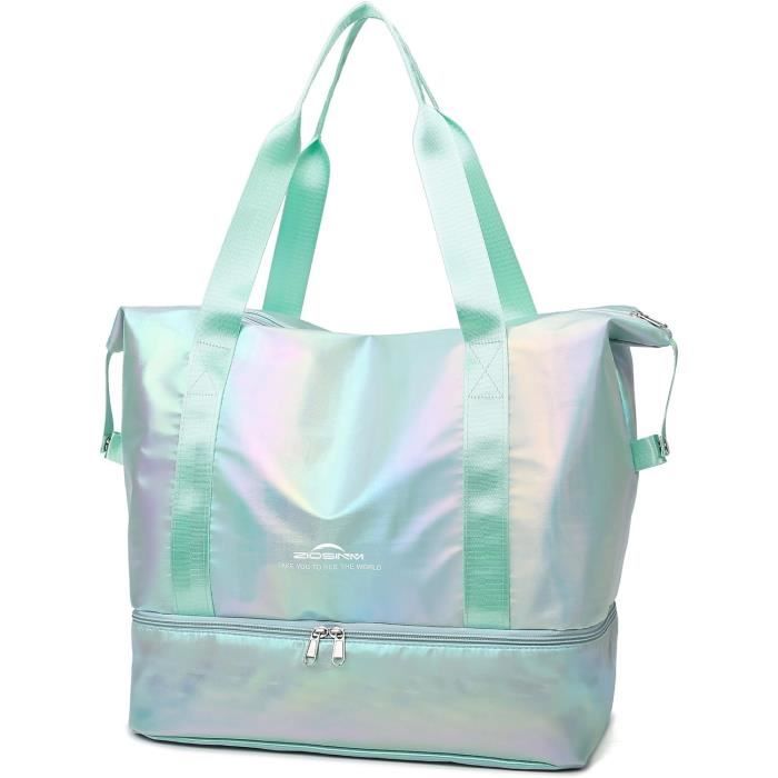 Sac De Voyage Week-End Pour Femmes Sec Humide Séparé Sac De Sport