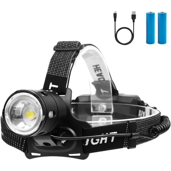 Lampe Frontale Led Ultra Puissante 10000 Lumens Rechargeable Usb Lampe Frontale Led 3 Modes