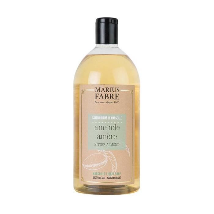Savon Liquide de Marseille - MARIUS FABRE - recharge Amande Amre - 1 L -  Cdiscount Au quotidien