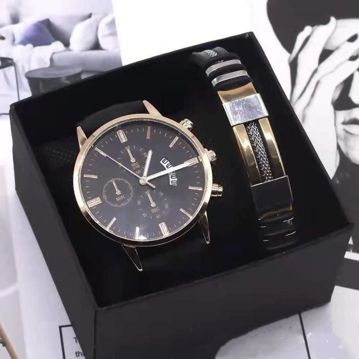 RMEGA Montre Homme Quartz,Bracelet homme - Analogique Regarder pour Homme