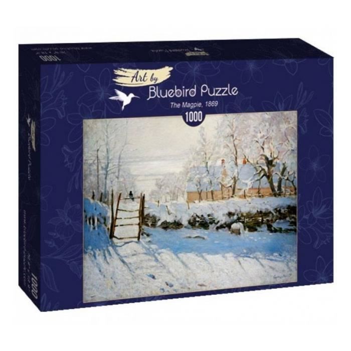 Puzzle - BLUEBIRD - Claude Monet La Pie - 1000 pièces - Tableaux et ...