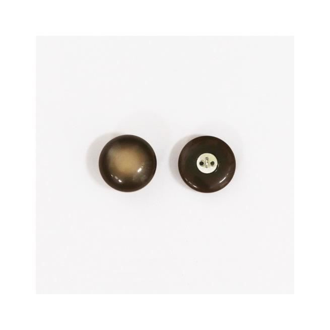 Lot De 9 Boutons Vintage Bombés Bleus Effet Corne - Diamètre 22 Mm - Réf. 2569 - Fabriqué En France - Occasion