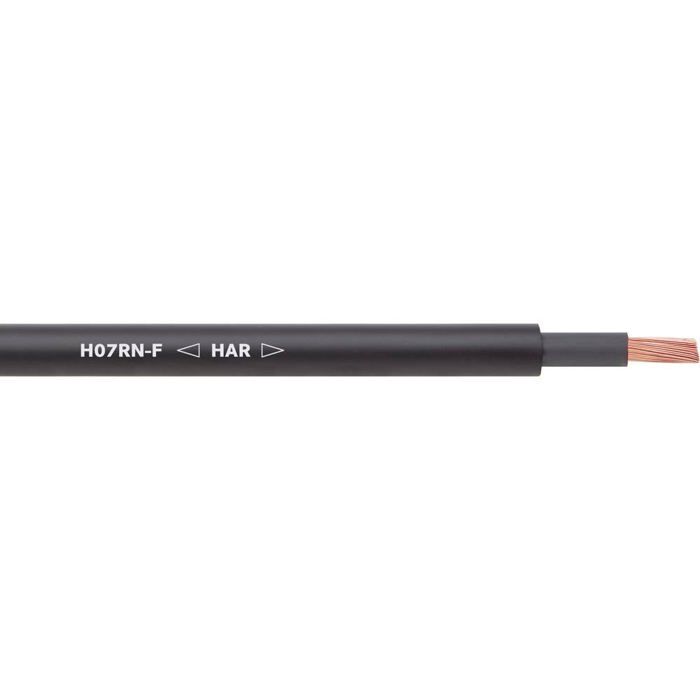 Câble D'alimentation Caoutchouc H07RN-F 3G1 Mm² MAS Premium - Noir, 5 à 100 M, Pour Chantier Et Appareils Lourds