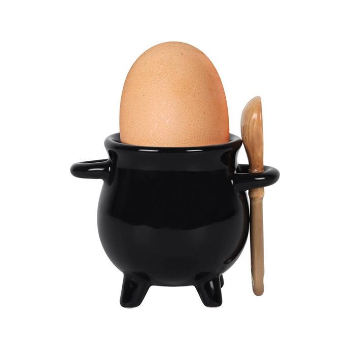 Chaudron De Sorcière Avec Cuillère En Guise De Coquetier