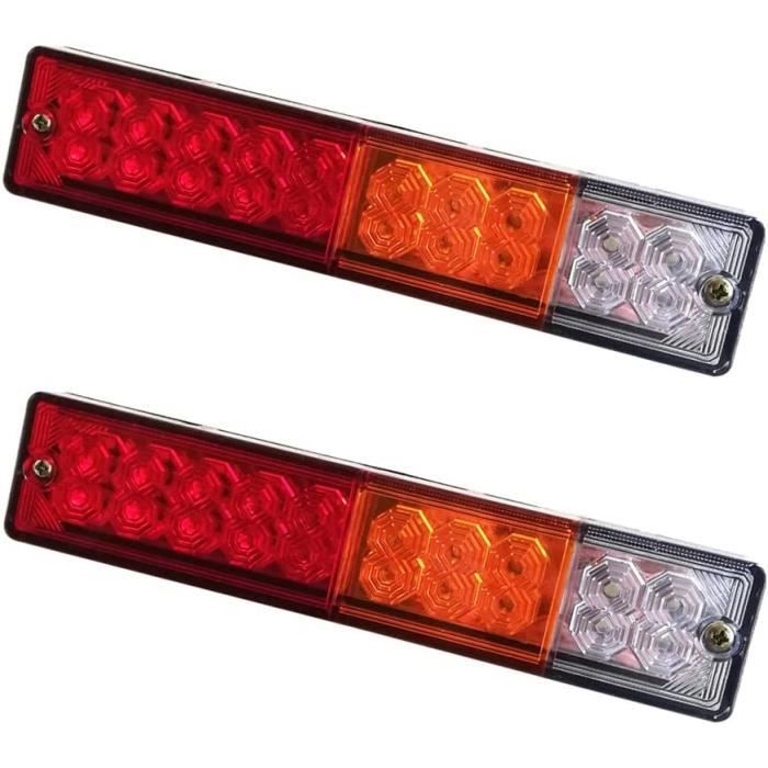2 Feux LED Pour Plaque D'immatriculation - Éclairage Large Et Stable Pour SUV, Camion, Remorque