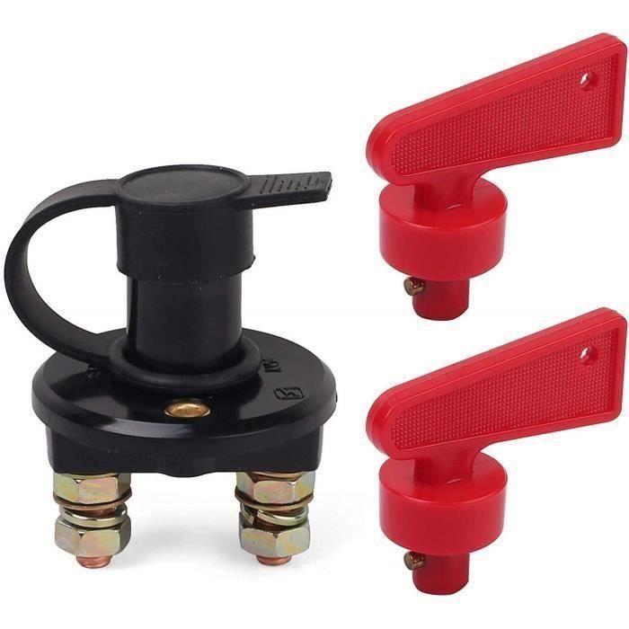Coupe-circuit De Batterie 12V/24V Avec 2 Clés - Isolateur Sécurité Pour Voiture, Camping-car, Bateau - 200A