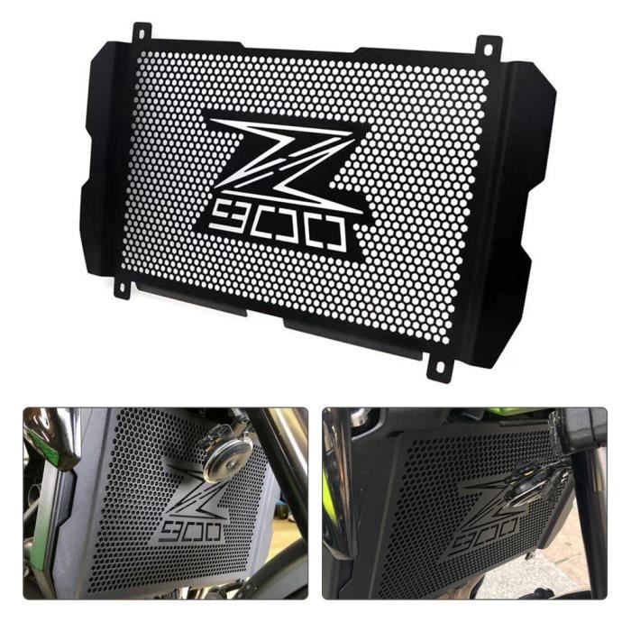 Accessoires de moto Protection de grille de radiateur Garde de protection en acier inoxydable pour Kawasaki Z900 2017 2018 2019 Noir