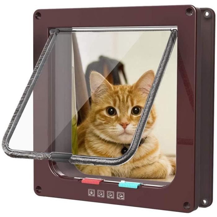Porte Pour Chat/chien électronique Intelligente 26x29,5 Cm - Détection Par Collier, Entrée/sortie Automatique