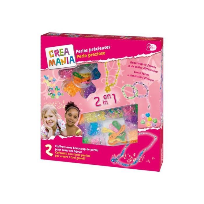 Rustark Kit de 774 perles en plastique multicolores Kandi avec perles pour cheveux, cordon en cristal, bandes en caoutchouc, ciseaux pour tressage de
