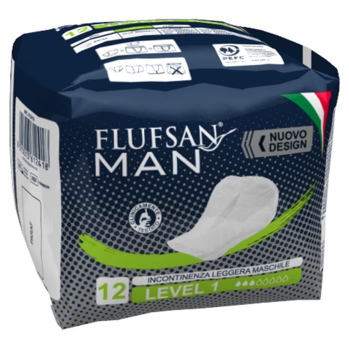FLUFSAN Serviettes Level 1 pour incontinence homme flux léger x12 Cdiscount Santé Mieux vivre